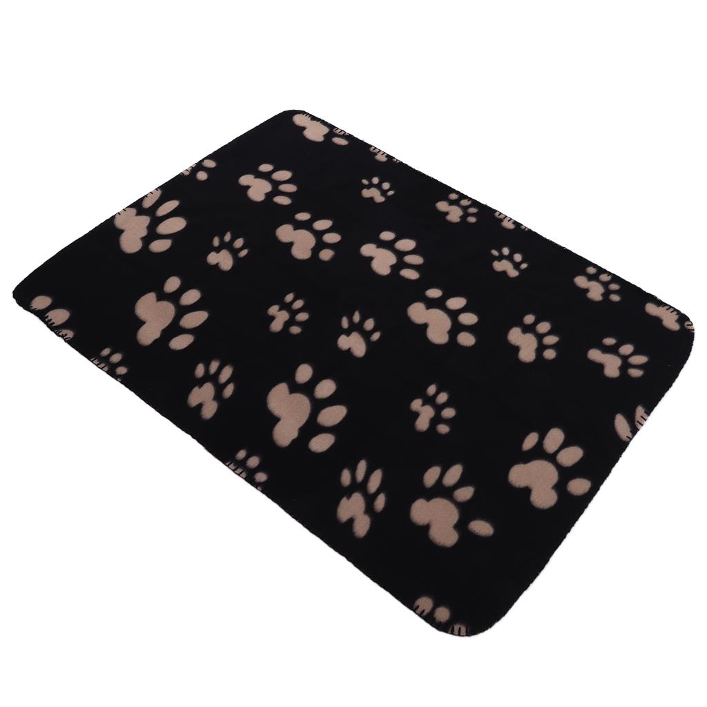 Dog Blanket Soft Plush Machine Washable Plush Pet Blanket for Small Pets Dogs CatsPaw Print M