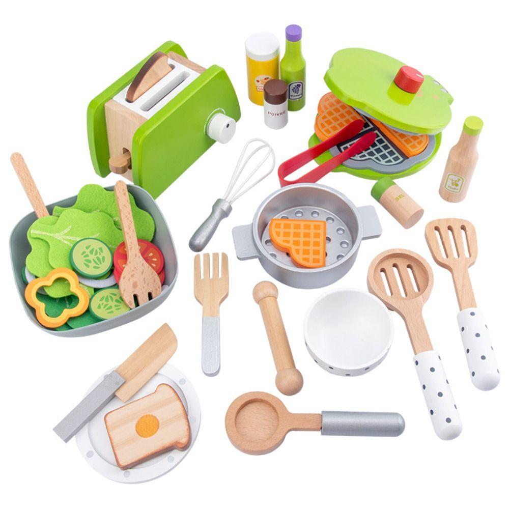 Toaster Kitchen Pretend Play Toaster Machine Cooking Model Set  Children Toys