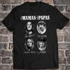 Хлопковая черная унисекс футболка The Mamas & the Papas с автографом Унисекс футболка