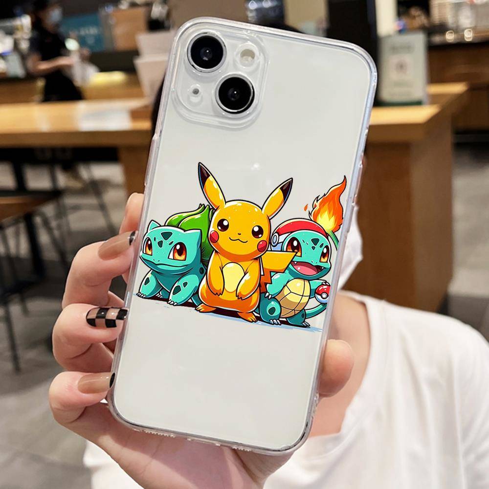 Чехол E-50 Pokemon Dragon для iPhone 7 8 11 12 13 14 15 16 Pro Max Plus Mini Xiaomi Redmi A3 9A 9C 10A 10C 13C Note 9 11 Realme Narzo C30 C55
