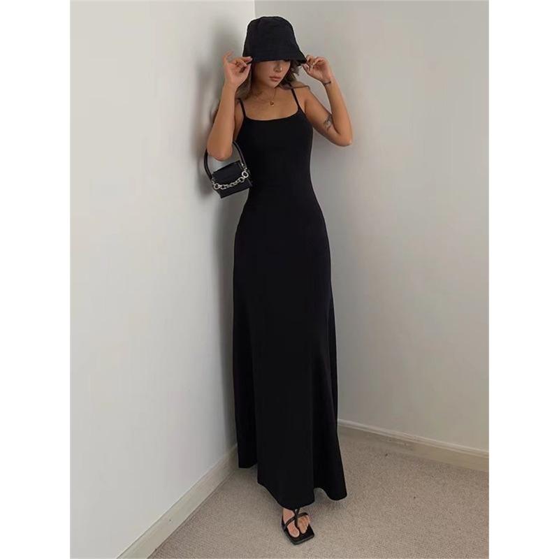 Женское облегающее платье в весенне-летнем стиле, женское сексуальное платье без рукавов на тонких бретельках, платье-футляр с разрезом, Vestidos, платье для женщин, платья для женщин, вечерние