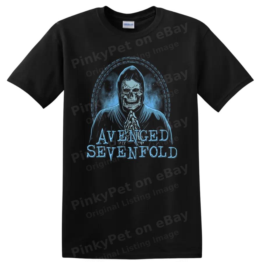 Avenged Sevenfold Rock Metal Skull Hooded Skeleton T Shirt Band Tee