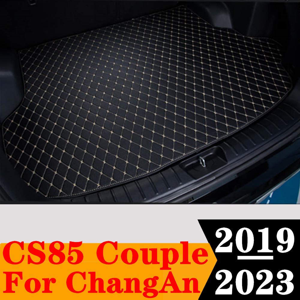 Sinjayer Car AUTO Trunk Mat ALL Weather Tail Boot Luggage Pad Carpet Flat Side Cargo Liner Cover For ChangAn CS85 Couple