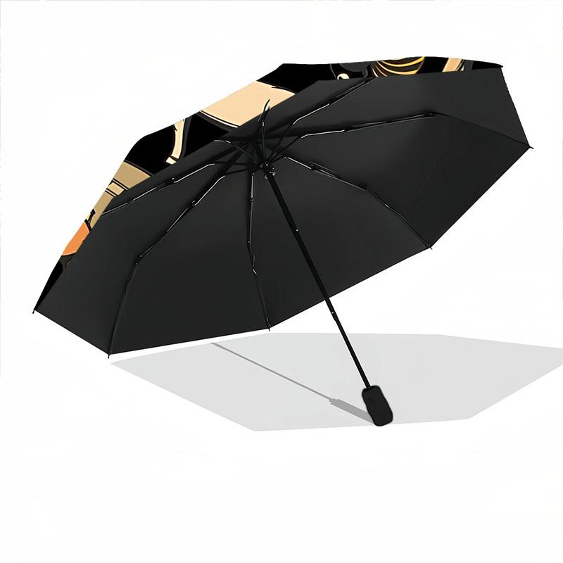 1pc Egyptian Symbols Open/Close Folding Umbrella, All- Portable Umbrella for & Men, Stylish Accessory (Holiday Gift) 8-Rib yy251213147