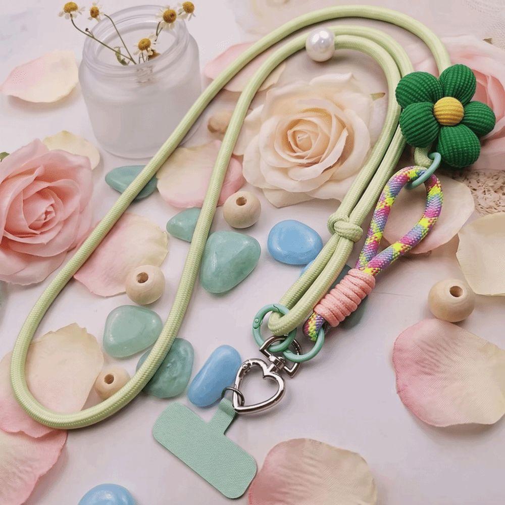 Multi-functional Phone Crossbody Strap Colorful Woven Mobile Phone Neck Strap Daily Carry