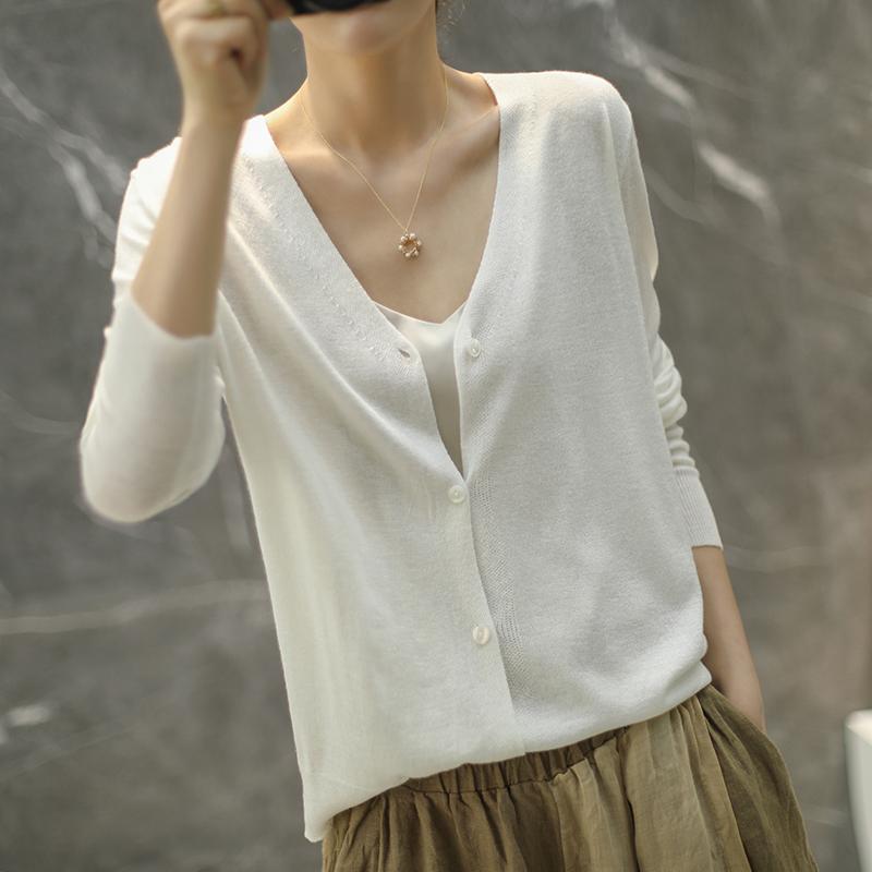 Женский шерстяной свитер Qinghe кашемир 50% шелк 50% шерсть осенне-зимний шерстяной кардиган мягкий и теплый