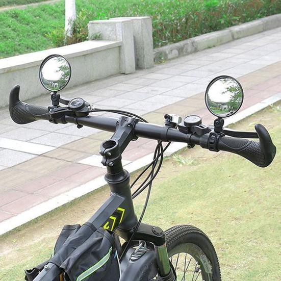 1/2 шт. вращающееся зеркало заднего вида на руль велосипеда небьющееся универсальное легкое в установке регулируемое крепление на руль выпуклое зеркало аксессуары