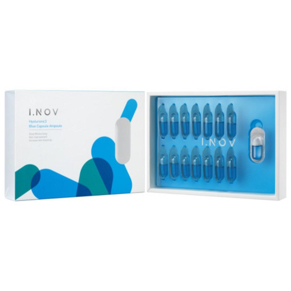Inov Гиалуроновая кислота 3 синие капсулы ампула 1,7 г x 15 шт. Зимнее быстросохнущее увлажняющее средство с низким содержанием молекул, 1,7 г x 15, 1 шт.