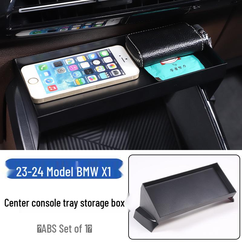 23-24 BMW X1/iX1 Center Console Storage Tray with Phone Holder