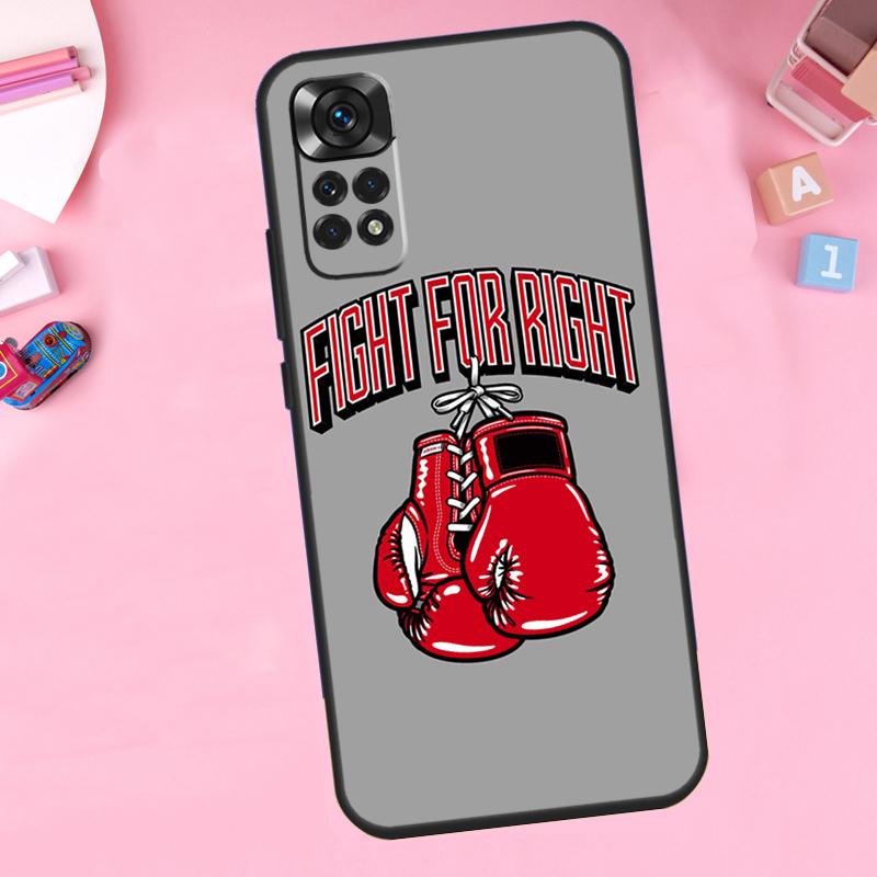 Боксерские перчатки Для Xiaomi Redmi Note 14 10 11 12 13 15 Pro Plus Чехол для телефона Для Redmi 15C 14C 10C 12C 13C 15