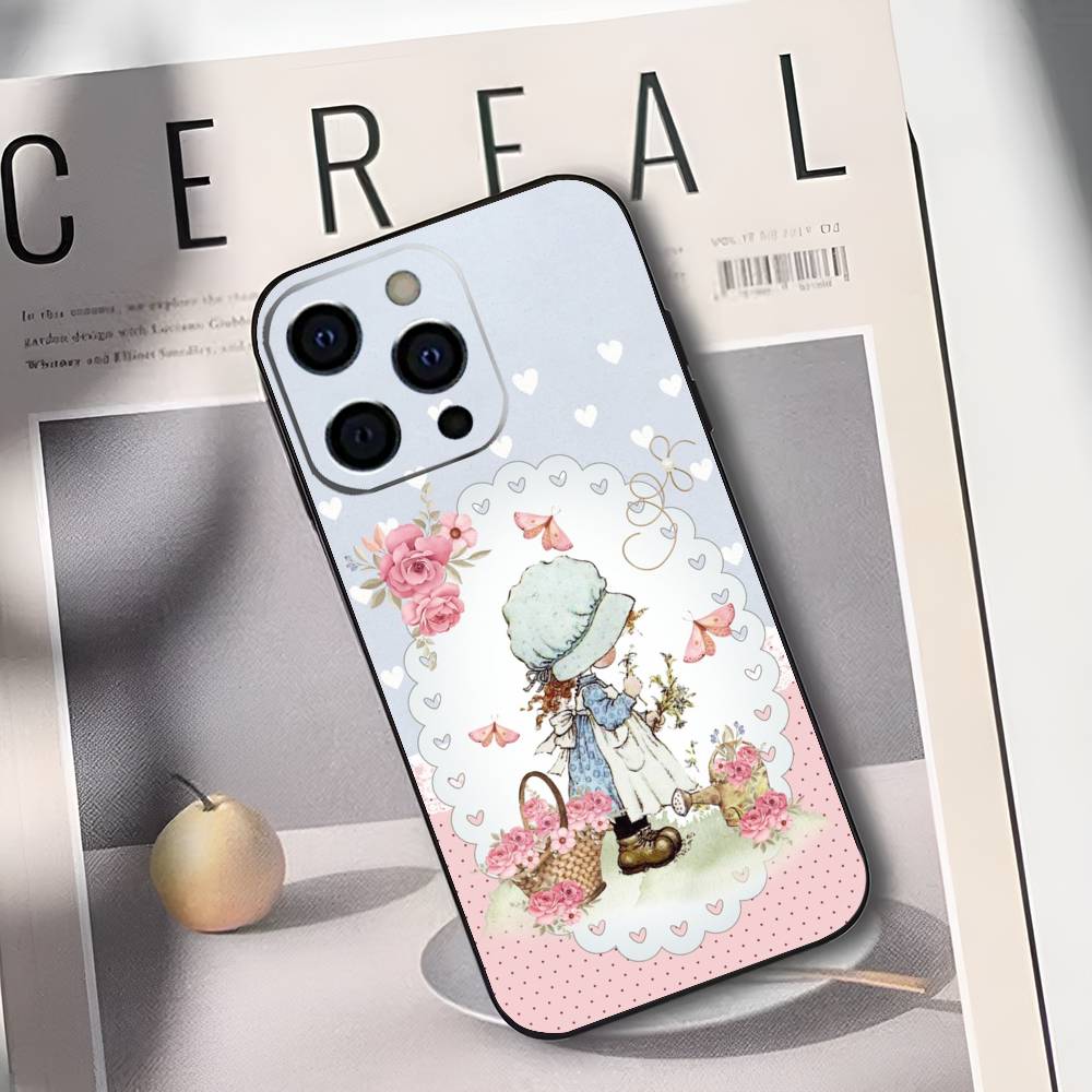 S-Sarah K-Kay Girl Phone Case For iPhone 17,16,15,14,13,12,11 Plus,Pro Max,XS,Soft Silicone Black Cover