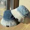 Spring and summer new denim fisherman hat for women2026Versatile casual sun protection hat, large head circumference, makes the face look smaller,