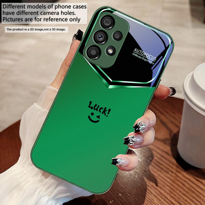 Светло-фиолетовое счастье Для Samsung S 25 S25 Edge S25Ultra S8 9 S10 20 U ltra S21 Pro S22 Plus S23 FE S24 Ultra Стеклянный чехол для телефона