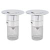 2pcs Stainless Steel Bathtub Plug Bathtub Stopper Bathroom Drain Plug with Rubber Gasket for 34?40mm Sewers