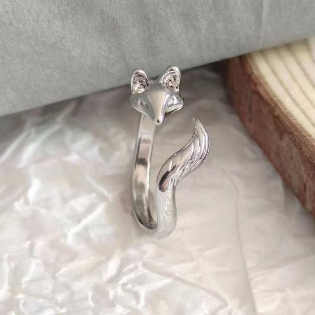 Open Ring Light Luxury Versatile Thai Ring Female New Index Finger Ring Personality