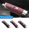 ABS 12.5x3.3cm Car Anti-Slip Handbrake Grip Protector Cover For BMW M Emblem E46 E36 E34 F10 E90 F30 E60 F30 E53 E30 E92 E87