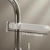1Pcs Adjustable Faucet Mount Towel Rack No-Drill Universal Holder Non-Scratch for Kitchen Bathroom Sink Storage
