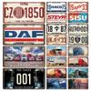 Truck Brand Metal Posters Signs Decor Vintage Licenses Plate Plaque Metal Vintage Tin Sign for Bar