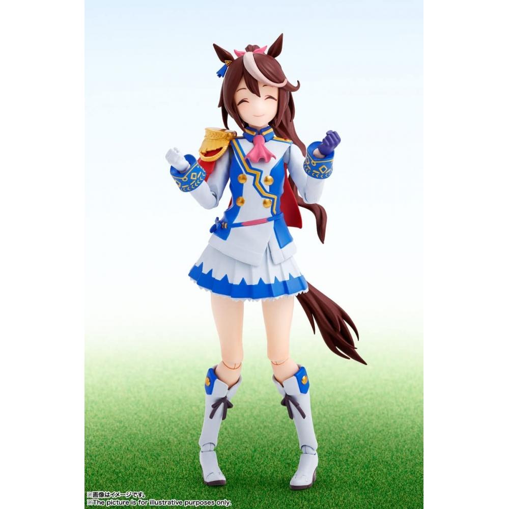 SHFiguarts Uma Musume Pretty Derby Tokai Teio приблизительно. 125 мм окрашенная подвижная фигурка из АБС и ПВХ