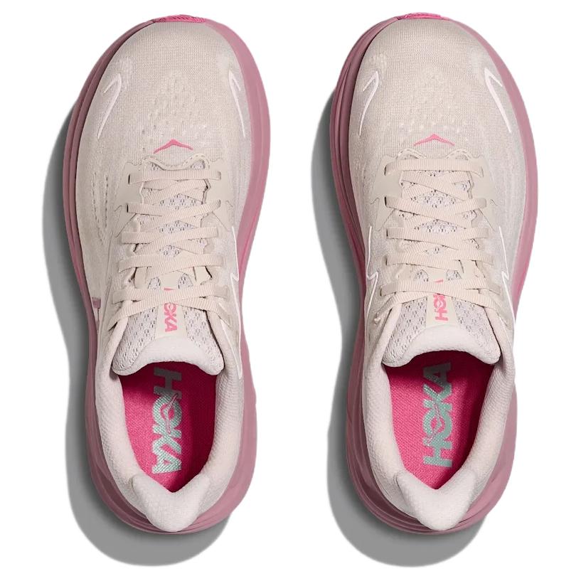 HOKA One One Clifton 10 Модные Удобные Нескользящие Прочные Кроссовки с Низким Верхом Унисекс Кроссовки для Бега Розовый 1162031-RMD