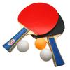 Portable Table Tennis Racket Set with 2 Rackets and 3 Ping Pong Includes Storage Easy To Use Balls, Bag, (Rackets)