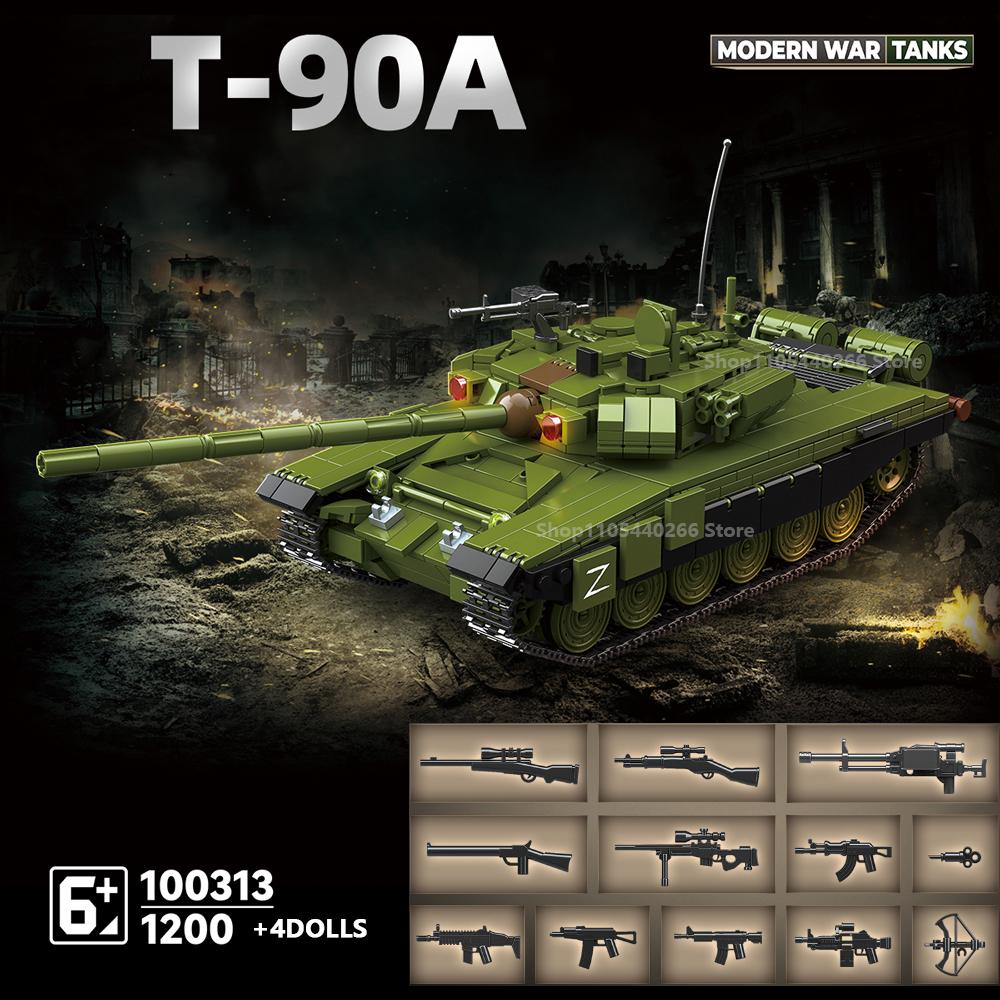 Sd.Kfz.182 Покрытый снегом Черный Тигр Тяжелый Бронированный Танк Строительные Блоки Гусеничная Военная Техника Модель Комплект Образовательная Сборка