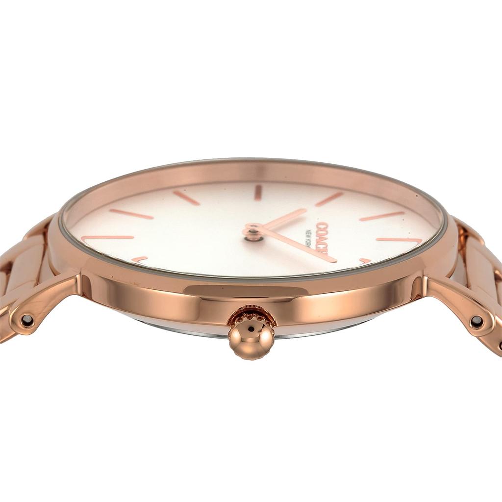 PERRY Silver Dial Stainless Steel Quartz 36MM Watch 14503576 Rose Gold [Coach] Women's [Item]