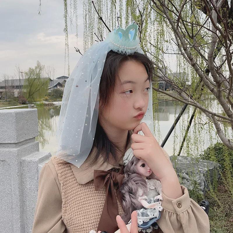 Корейская принцесса 3D корона повязка на голову фата для дня рождения и девушки-цветочницы