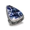 Sodalite Gemstone Handmade 925 Sterling Silver Gift Jewelry Ring Size 10 w9Y50