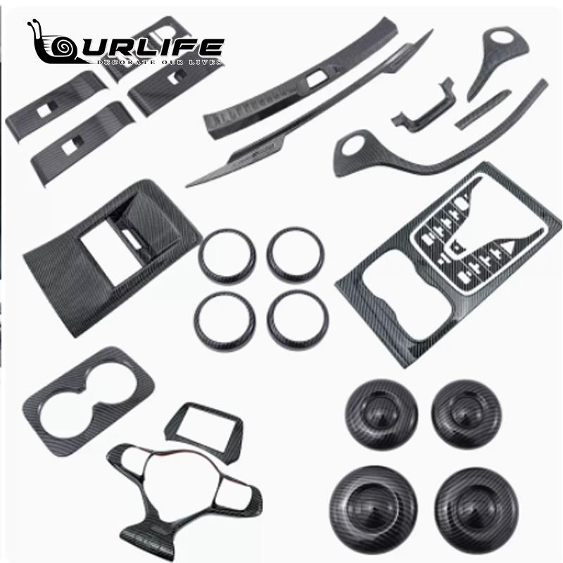 Для BYD atto 3 2022 2023 LHD RHD Карбоновый цвет Внутренняя отделка Наклейки ABS