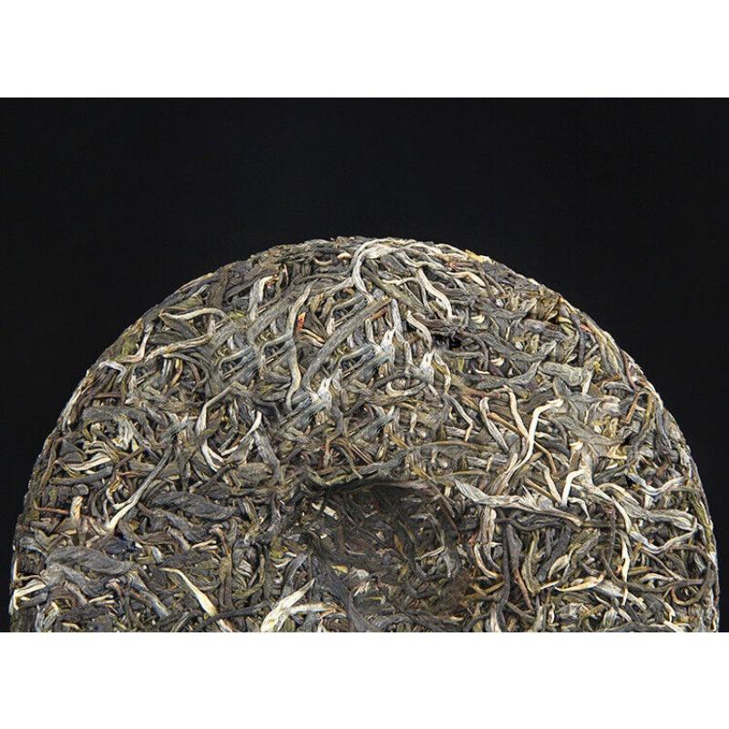 357г Пуэр из старого дерева Сырой чайный пирог Мэнхайский черный чай