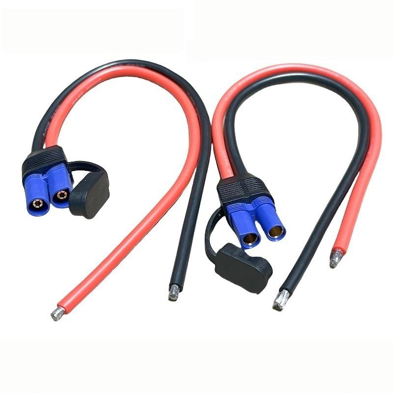 100 Вт Ec5 Провода для аварийного запуска мотоцикла Высокомощный 10AWG Силиконовая линия Ec5 Штекер папа/мама к кабелю подключения с клеммой типа O