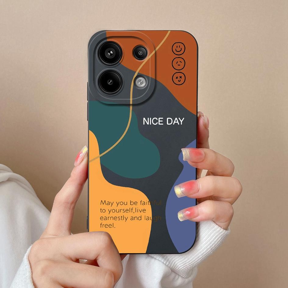 Модный чехол для телефона с узором в клетку для Xiaomi Redmi Note 13R 13 Pro Turbo 3 A3 13, задняя крышка, высококачественный противоударный жидкий мягкий силиконовый красивый бампер