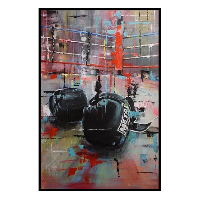 Граффити Боксерские Перчатки Украшение Фреска Спортивный Плакат Холст Картина Гостиная Стены Искусства Отпечатки для Современного Домашнего Декора Cuadros