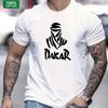 Men's Summer 100 Cotton Fashionable Casual Loose Large Size Dakar Style Printed Round Neck Short Sleeve T-shirt Top