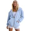 Womens Zip Up Hoodies Oversized Sweatshirts Fall Fashion Outfits Casual Jackets