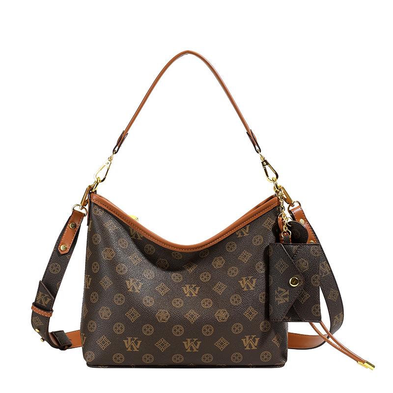 Ретро Классическая Сумка Под Мышку с Монограммой: Европейский и американский стиль