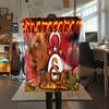Фланелевое одеяло с узором Galatasaray, Высококачественное, Удобное для всех сезонов, Домашний декор, Тепло и уют, Идеально для подарков.