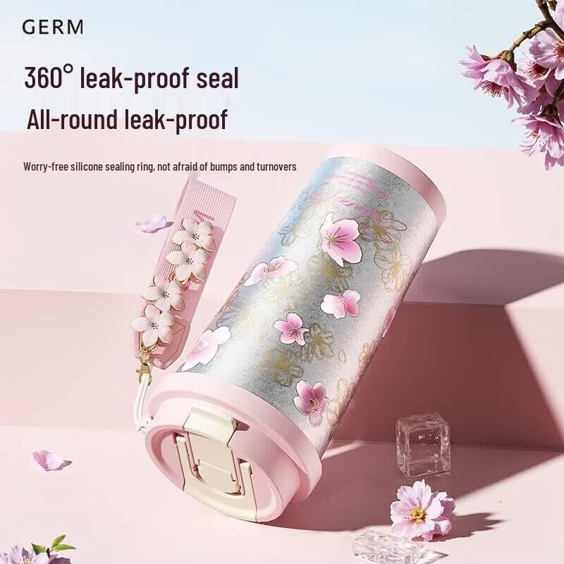 Бутылка для напитков Germ 500 мл, двойные стенки, из чистого титана
