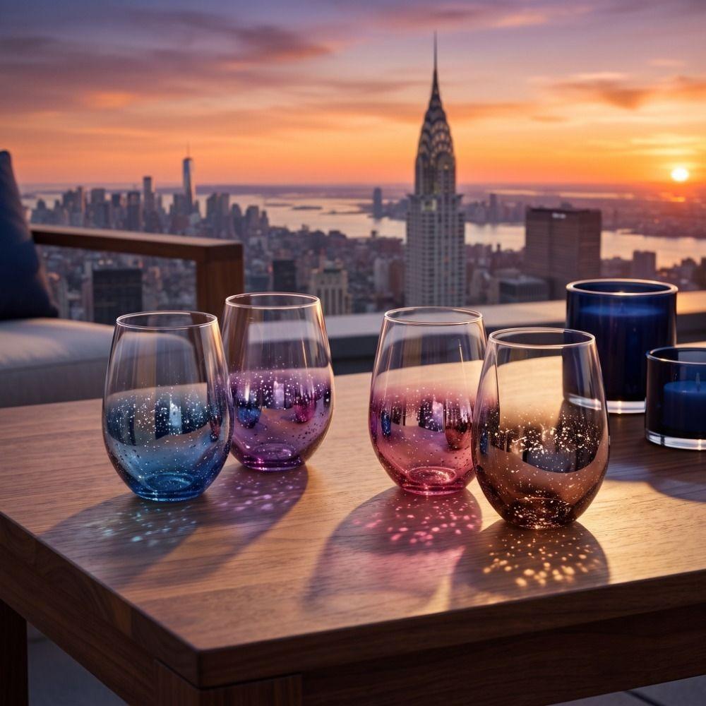 550ML Star Sky Cup Creative Water Milk Mug Gradient Wine Glass Water Juice Beer Wine