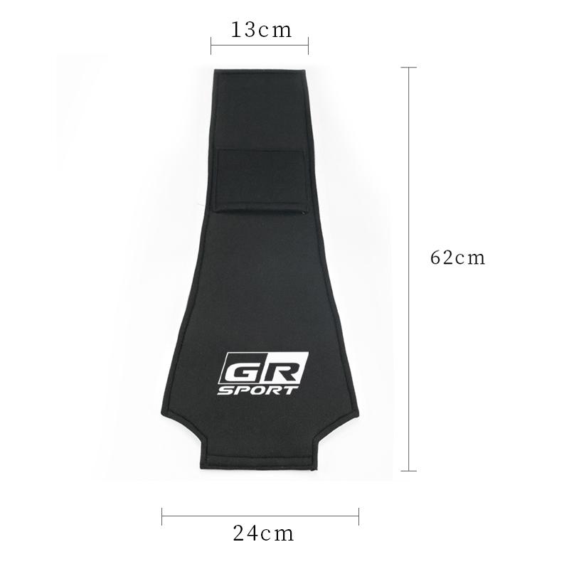 wszbn9 1PCS Car seat headrest cover for  for Toyota GR Sport TRD Auris Camry C-HR Rav4 Aqua Yaris Corolla accessories car styling