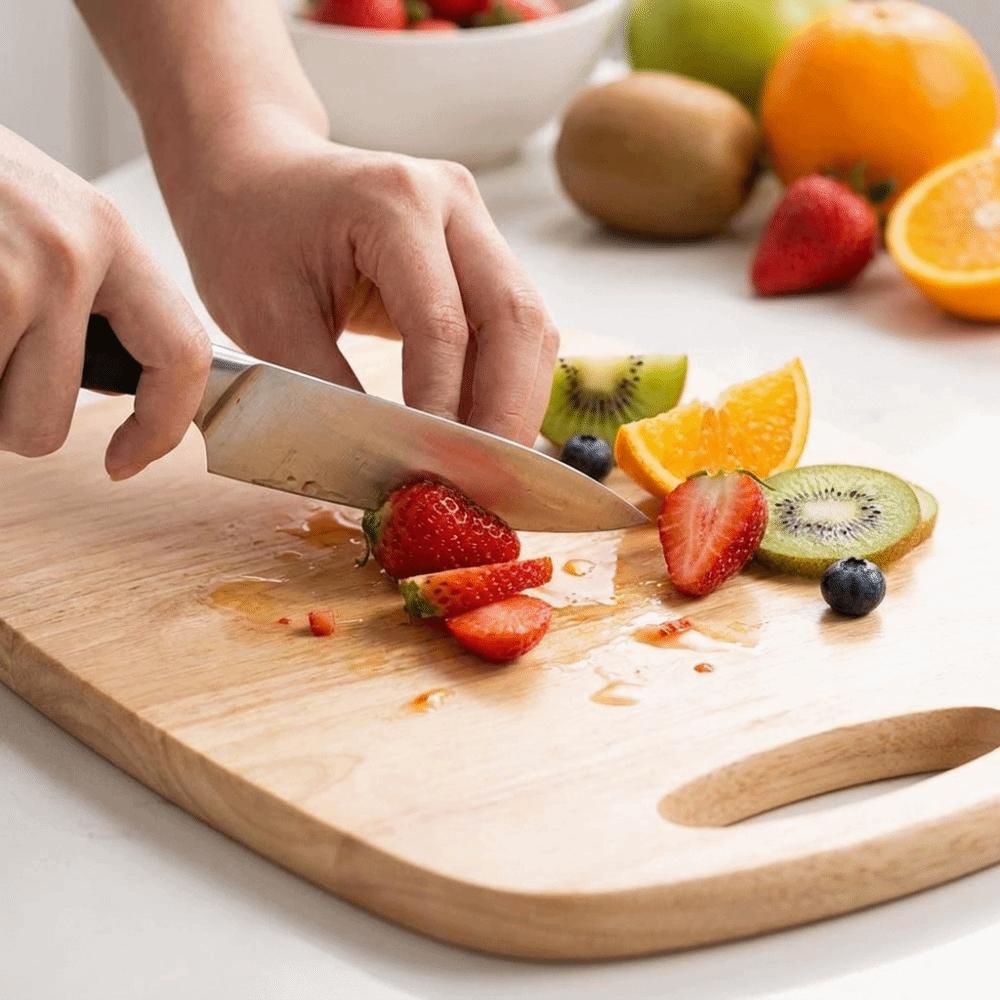 Thickened Wooden Cutting Board Non-Slip Cheese Board Durable Cutting Plate Mat  Baby Food