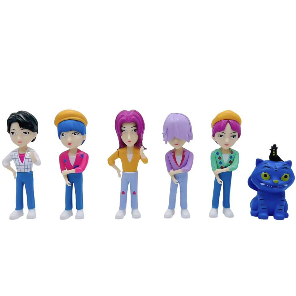 Аниме Kpops Охотники на демонов Фигурка Руми Зои Мира Детская коллекция персонажей из поливинилхлорида Настольные безделушки Подарок С шарнирами Подвижная Детализированная