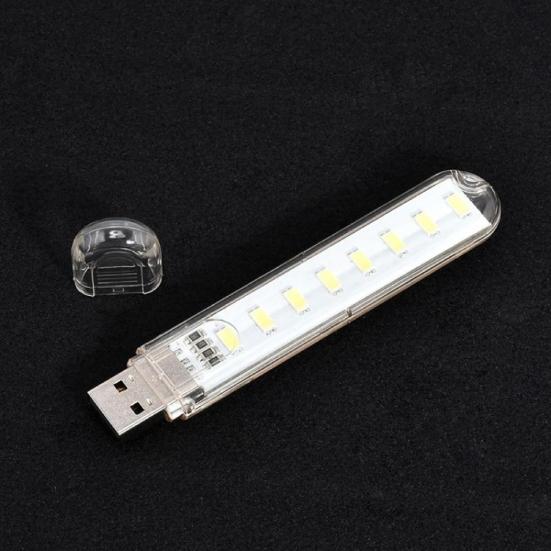8-светодиодная мини-портативная USB-лампа для кемпинга, мобильного питания, компьютера, ночника