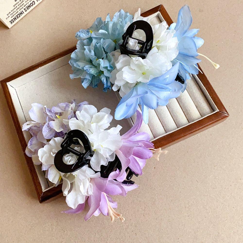 Elegant Simulation Flower Hair Claw Seaside Vacation Headwear Bohemia Barrettes Daily