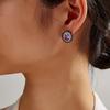 Серьги-застежки из стерлингового серебра 925 пробы, созданные Александром, изысканные ювелирные изделия, уникальный дизайн, изменение цвета для женщин, жены, хороший подарок