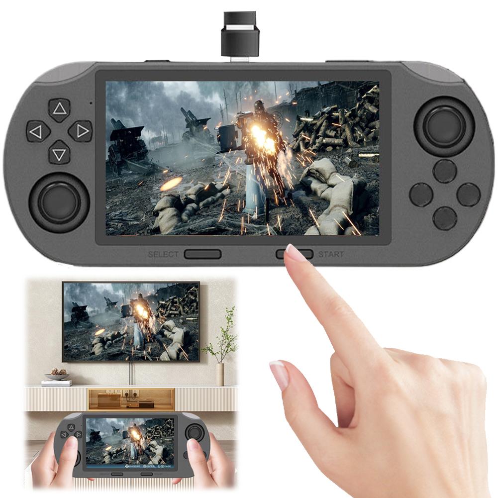Портативная игровая консоль 4,5-дюймовый IPS-экран Ретро-игровая консоль USB-перезаряжаемый игровой плеер для детей и взрослых