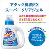 Attack Antibacterial EX Super Clear Gel Стиральный порошок Жидкий Сменный блок Большая емкость x 6 шт. [Коробка продаж] 1,6 кг