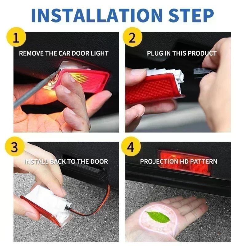 Автомобильная наклейка Горячая 2026 Новая Для модели Benz светодиодный проектор на дверь автомобиля высокой четкости приветственный свет Для Mercedes Benz Для Mercedes Benz