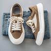 Men's Casual Shoes Lace-up Canvas Height Increasing Platform Sneakers Flat Elegant 2025 Size 44 Common New In Male Shoe